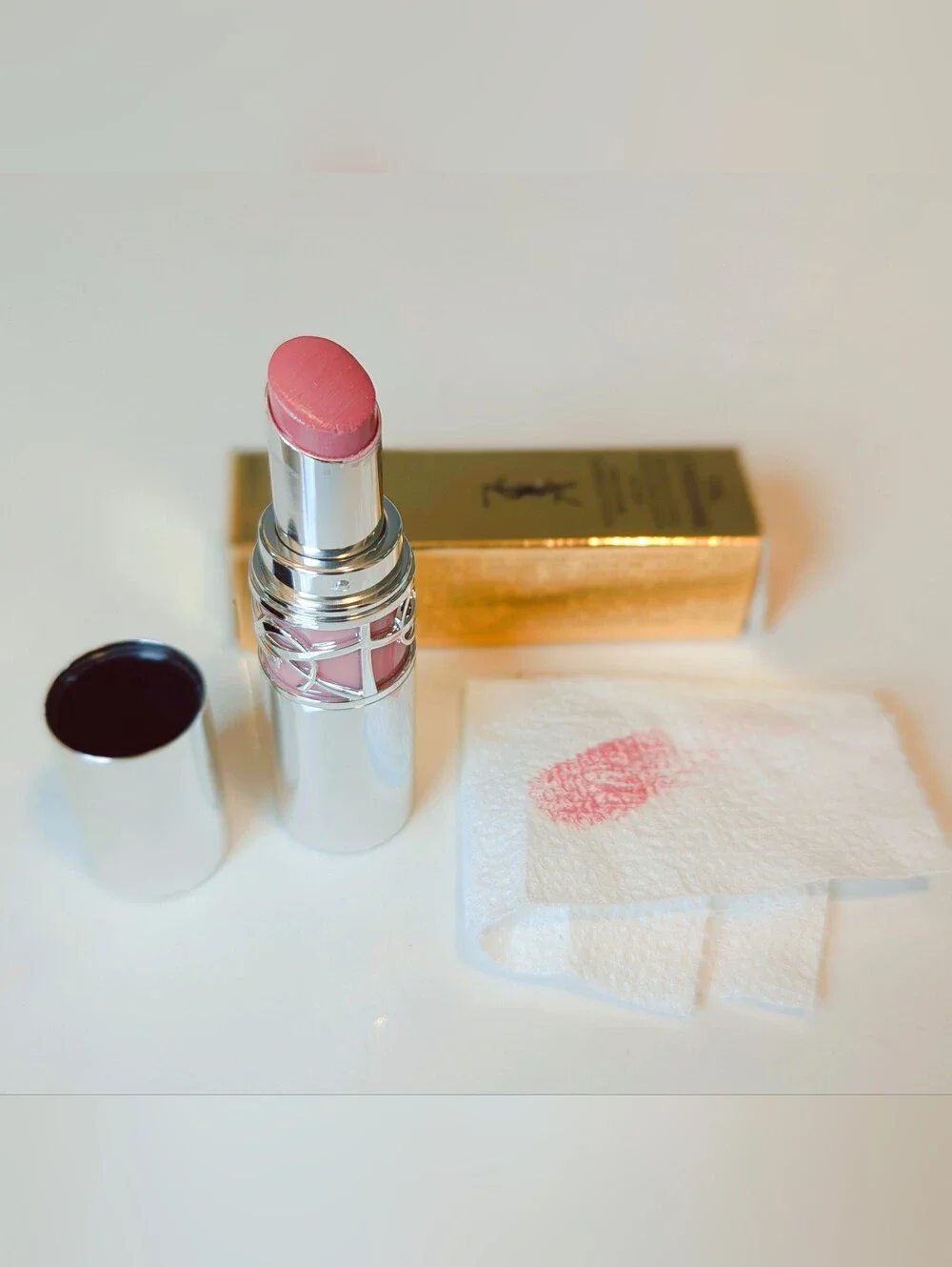 YSL Loveshine #44 + Peripera INK MOOD Glowy Tint